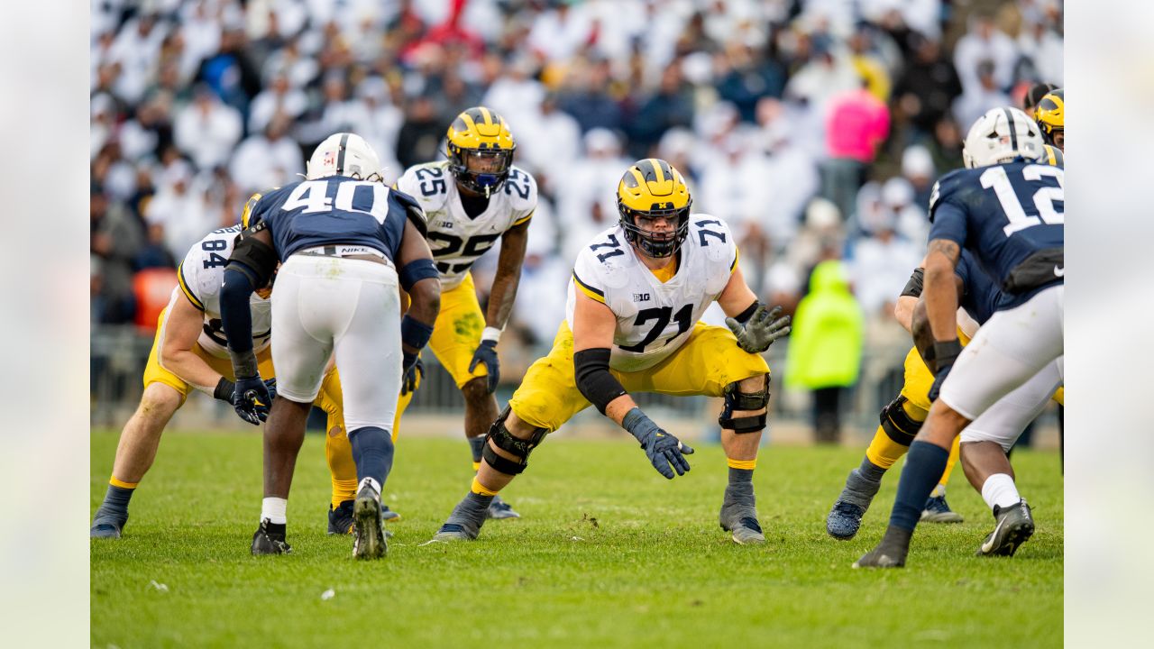 Photos: Patriots seventh round pick Andrew Stueber in action at Michigan