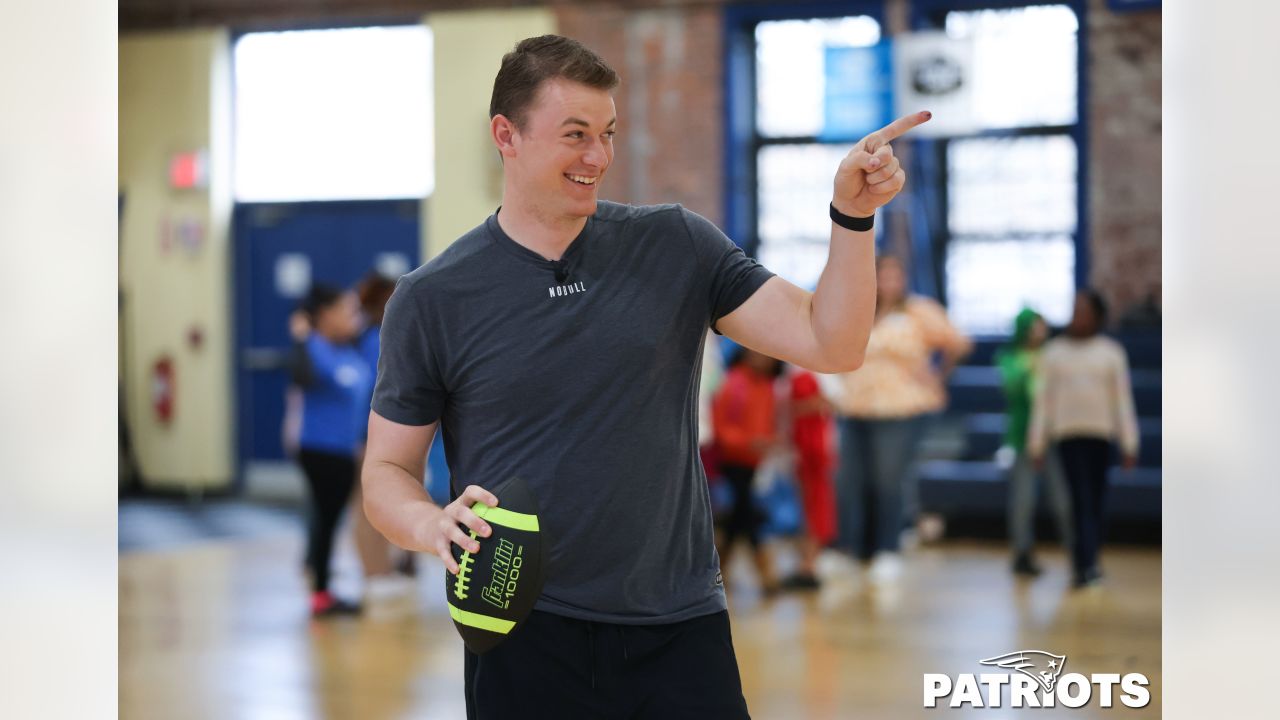 PHOTOS: Patriots QB Mac Jones visits the Brockton Boys & Girls Club