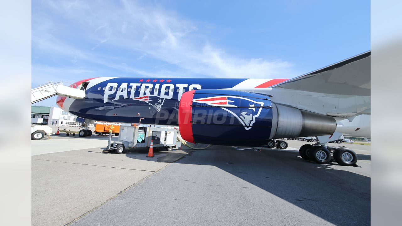 Patriots Plane Arrives In Providence