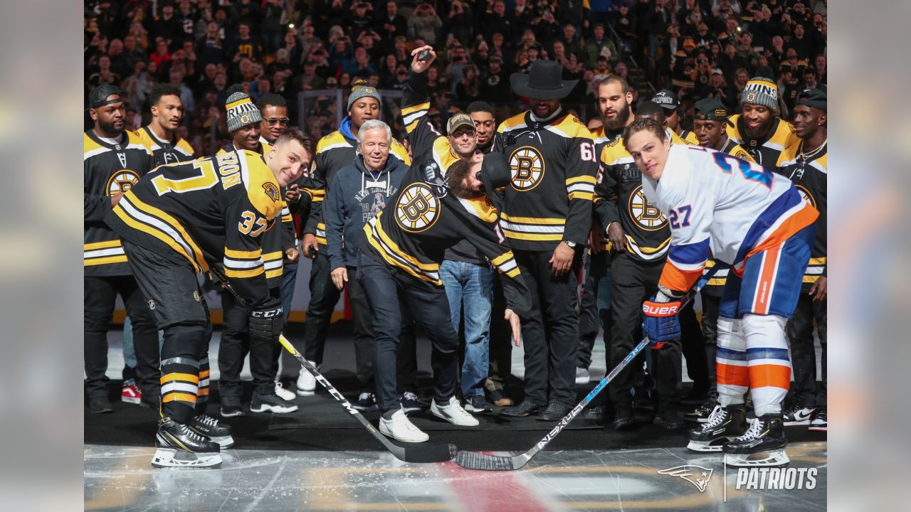 Boston Bruins Bergeron And New England Patriot Tom Brady Champions