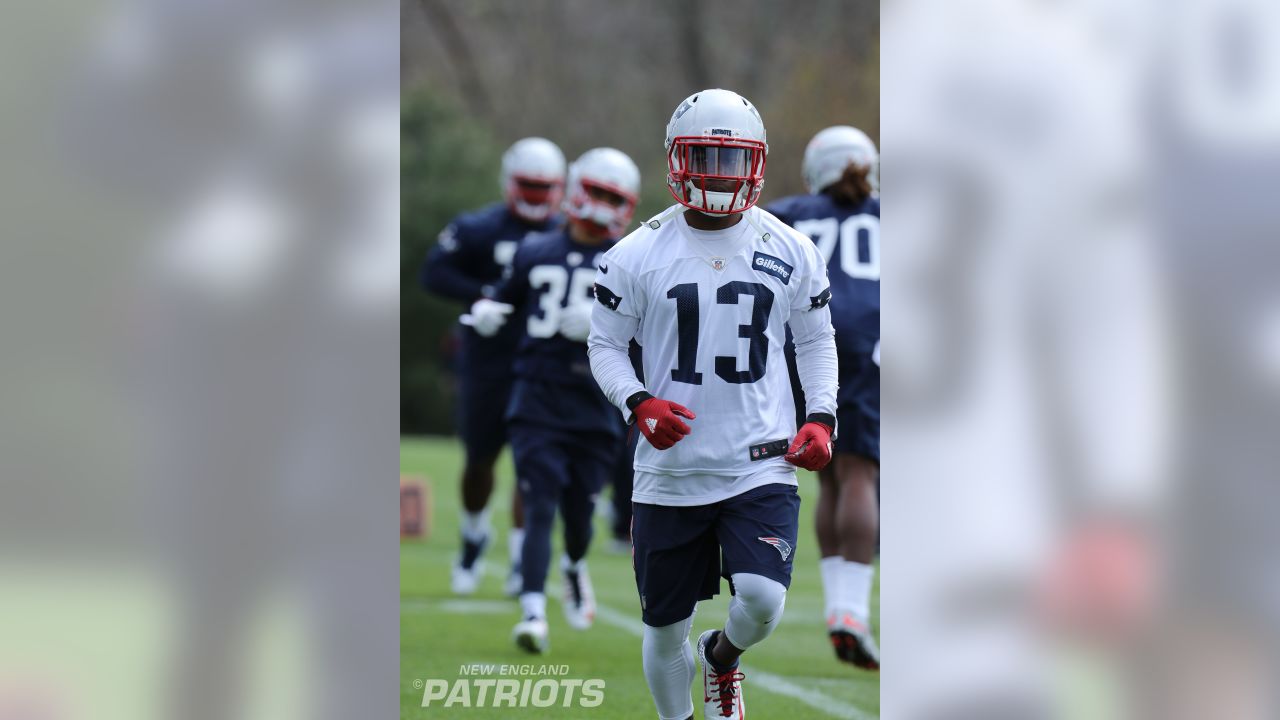 N'Keal Harry Signed New England Patriots Chrome Mini Helmet