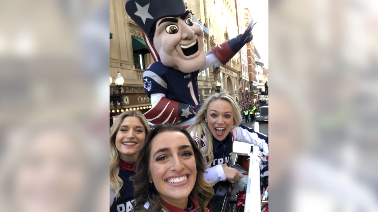 BTS Photos of Cheerleaders during Super Bowl LIII & Patriots Super Bowl  Championship Parade in Boston