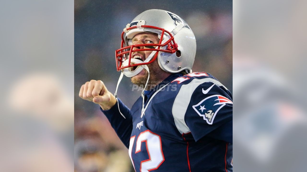 New England Patriots running back LeGarrette Blount (29) celebrates a  touchdown with the End Zone Militia during the second half of the AFC  championship NFL football game against the Pittsburgh St …