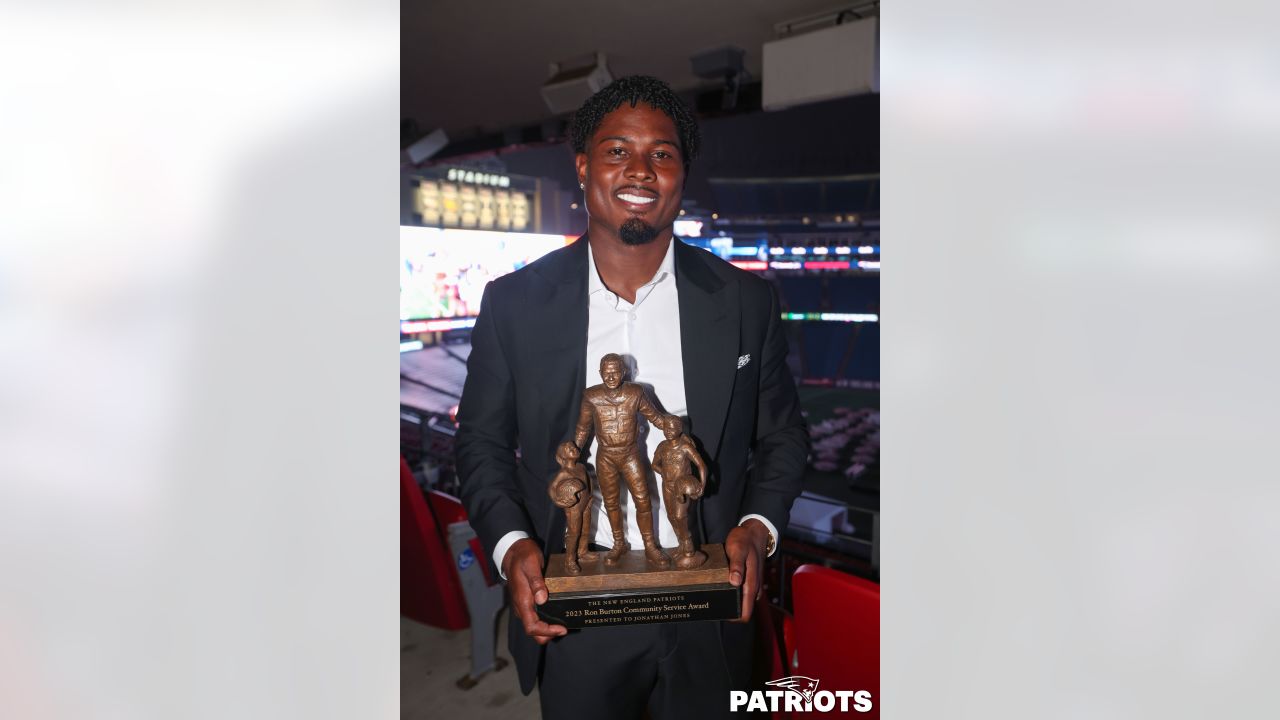 New England Patriots on LinkedIn: Jonathan Jones Receives the New England  Patriots 2023 Ron Burton Community…