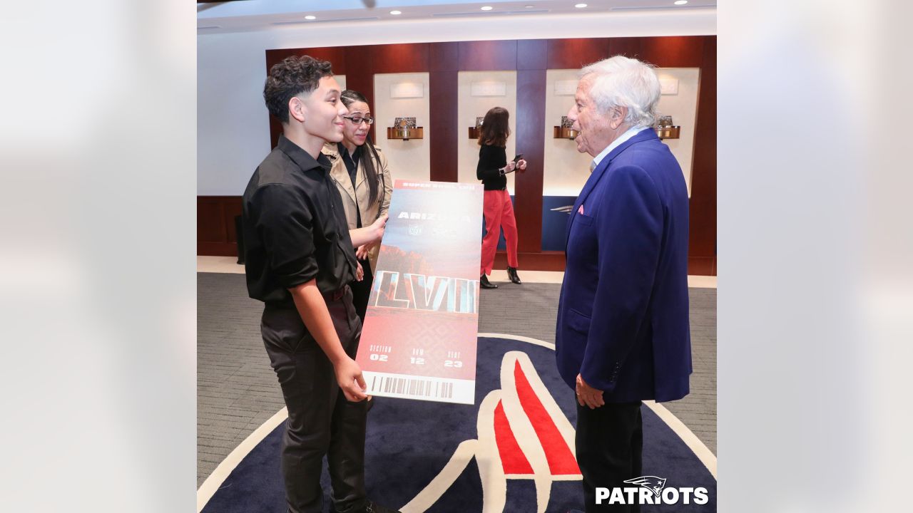 Robert Kraft Surprises Abdou Family With Super Bowl LVII Tickets