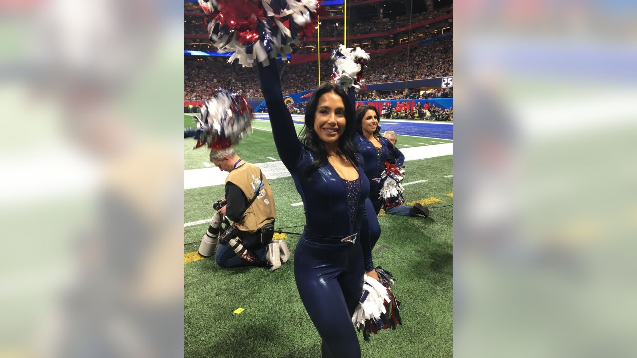 BTS Photos of Cheerleaders during Super Bowl LIII & Patriots Super