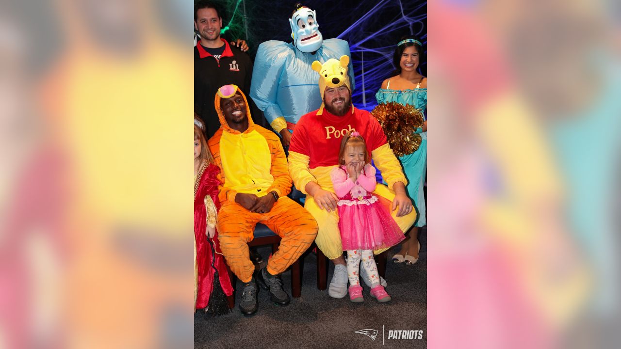 Patriots Dress Up As Disney Characters At Halloween Party For Pediatric Cancer Patients