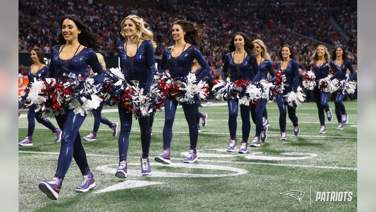 Cheerleaders perform at Super Bowl LIII