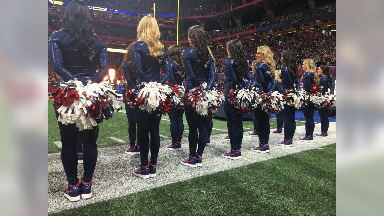 BTS Photos of Cheerleaders during Super Bowl LIII & Patriots Super