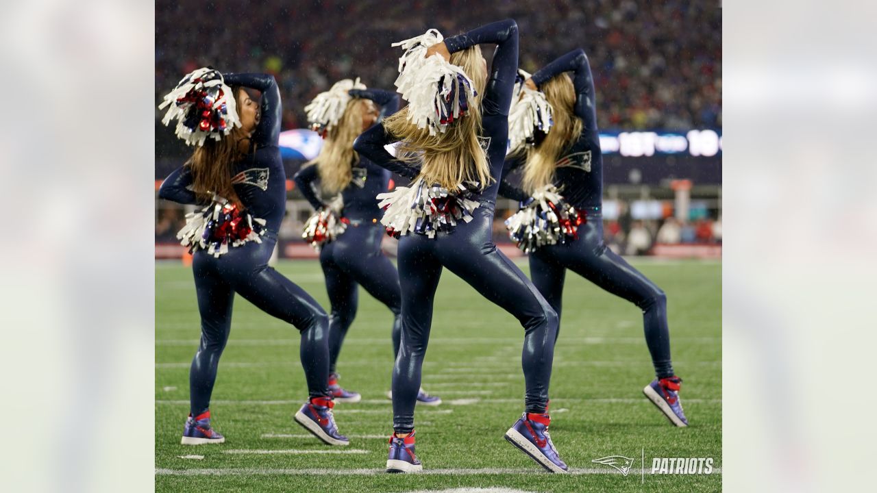 Cheerleaders Perform During Patriots - Buccaneers Game