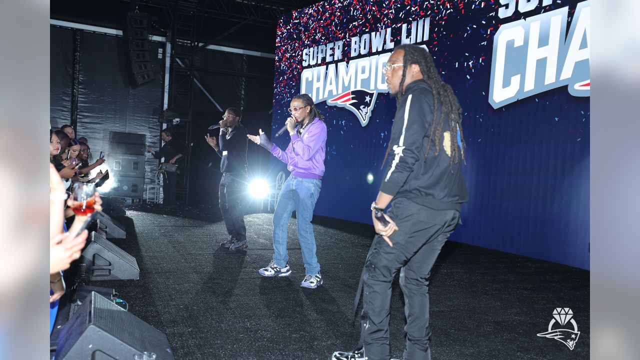 Patriots arrive for Super Bowl LIII Ring Ceremony presented by Encore