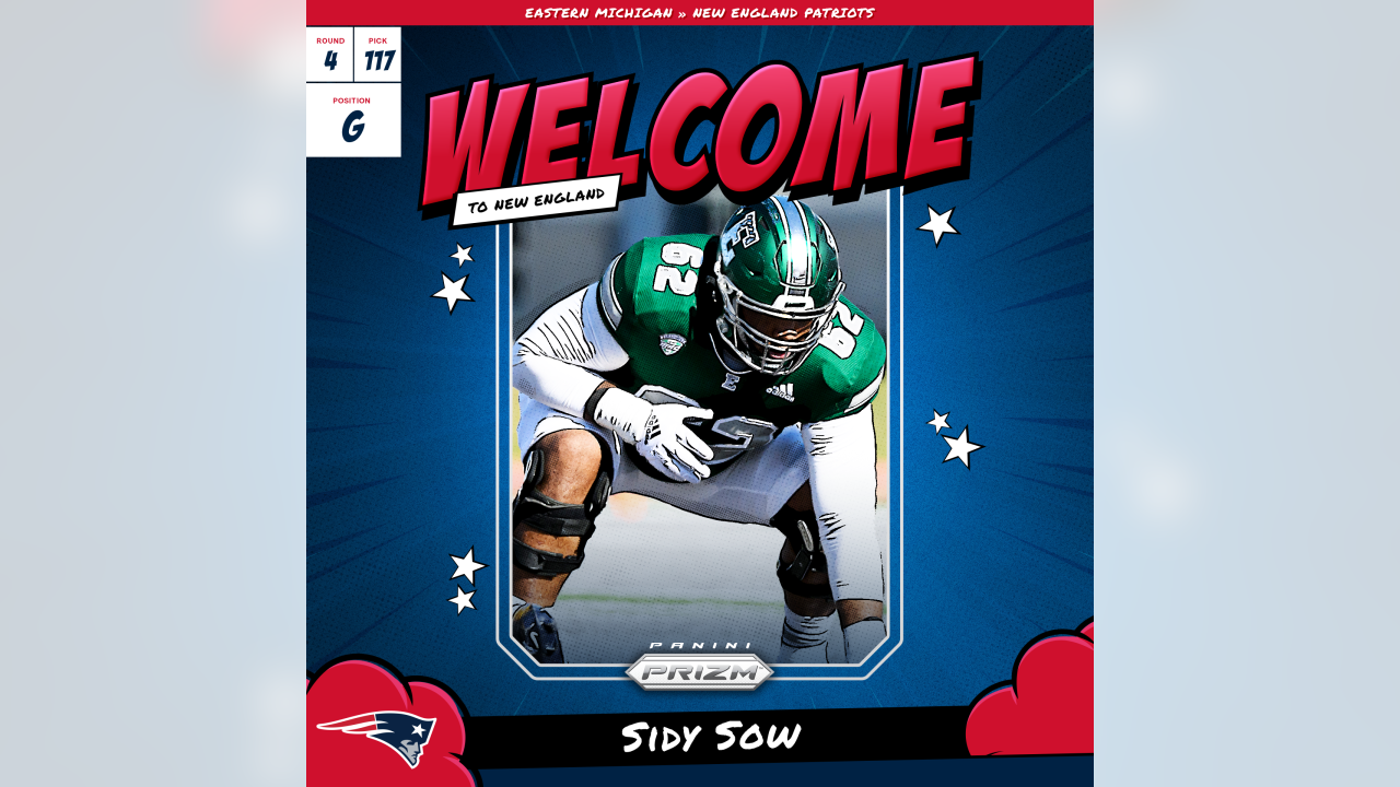 Sidy Sow Selected by the New England Patriots in the 2023 NFL Draft -  Eastern Michigan University Athletics