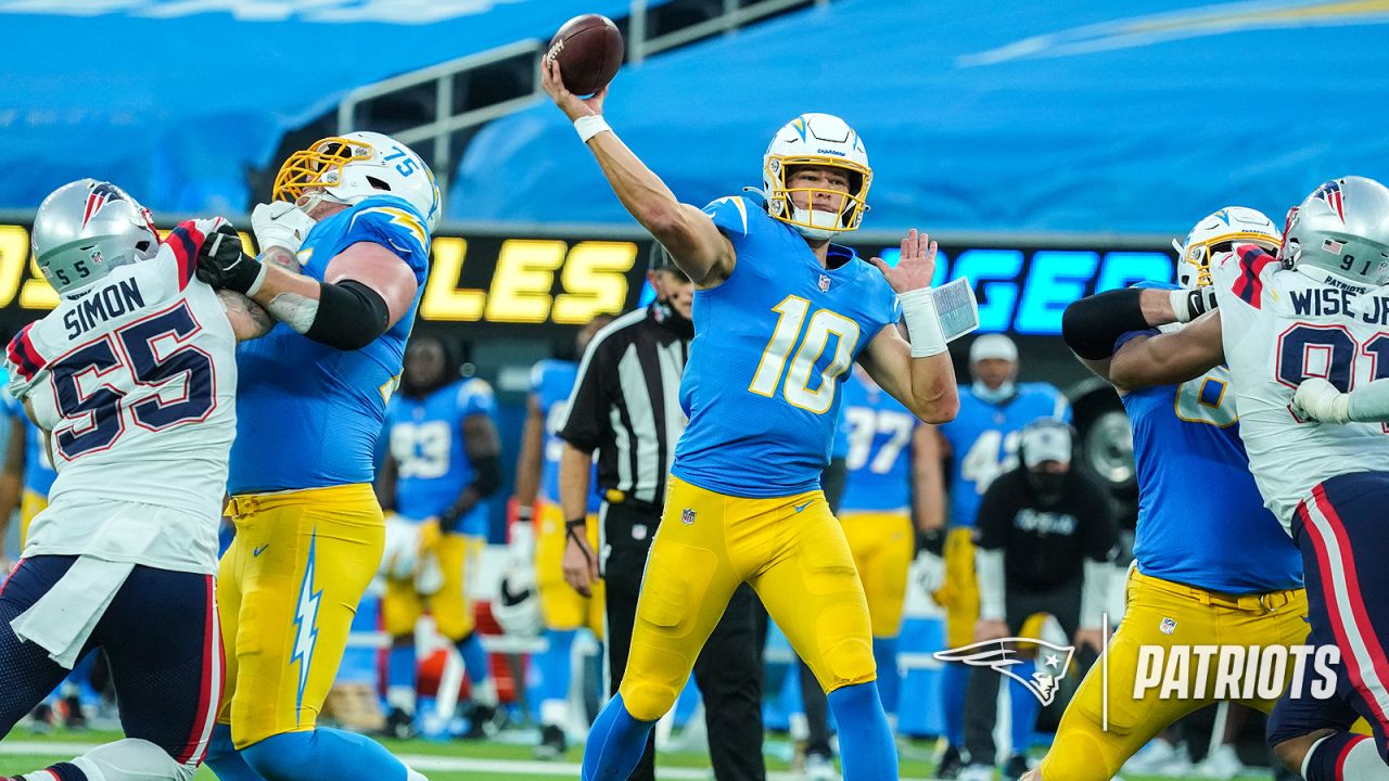 Justin Herbert #10 Los Angeles Chargers Color Rush Football NFL