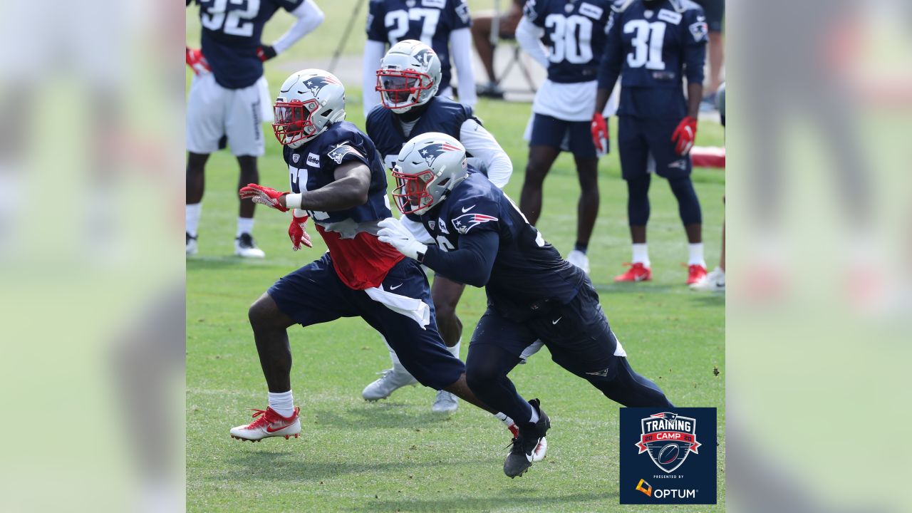 New England Patriots receiver Chad Ochocinco during training camp practice  in Foxborough, Mass. Saturday, July 30, 2011. (AP Photo/Winslow Townson  Stock Photo - Alamy