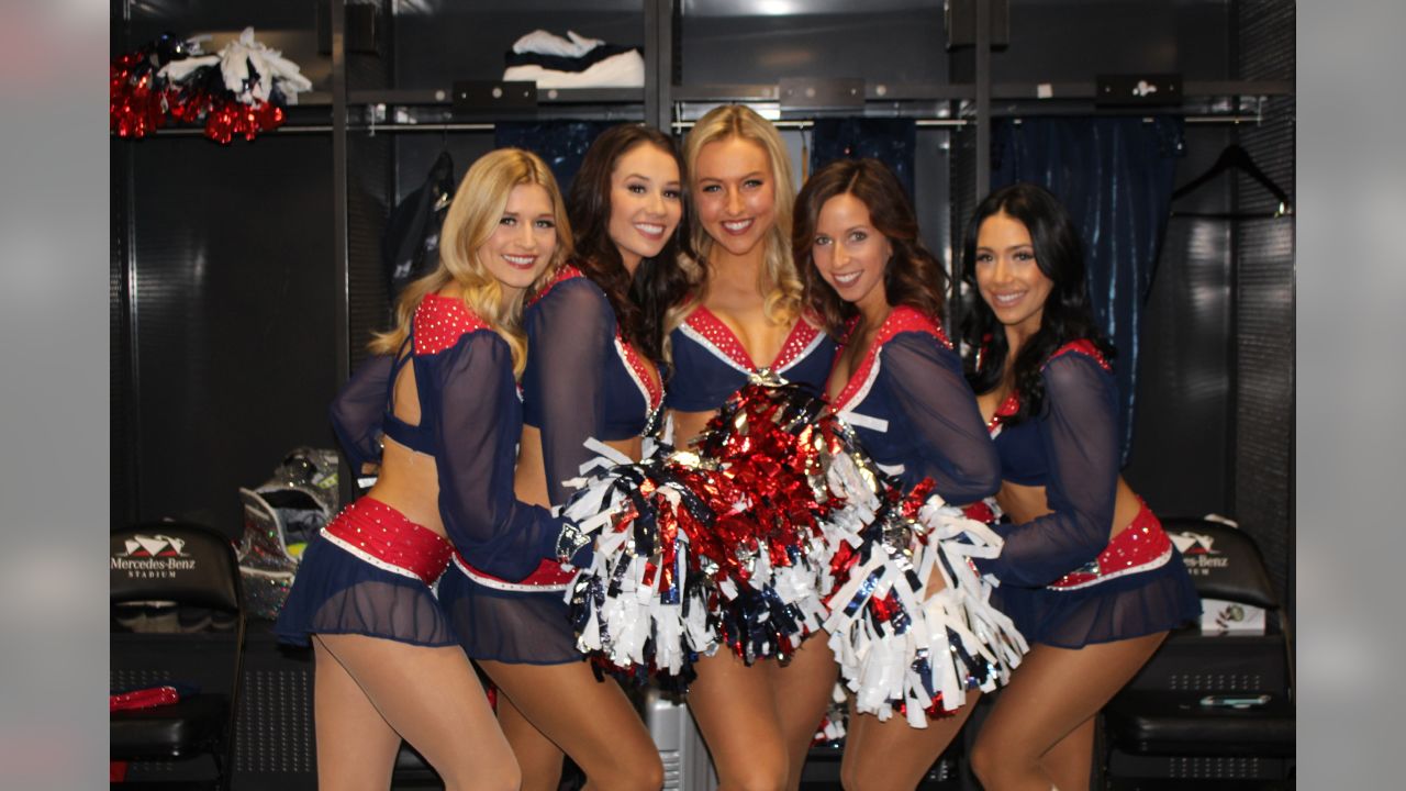 BTS Photos of Cheerleaders during Super Bowl LIII & Patriots Super Bowl  Championship Parade in Boston