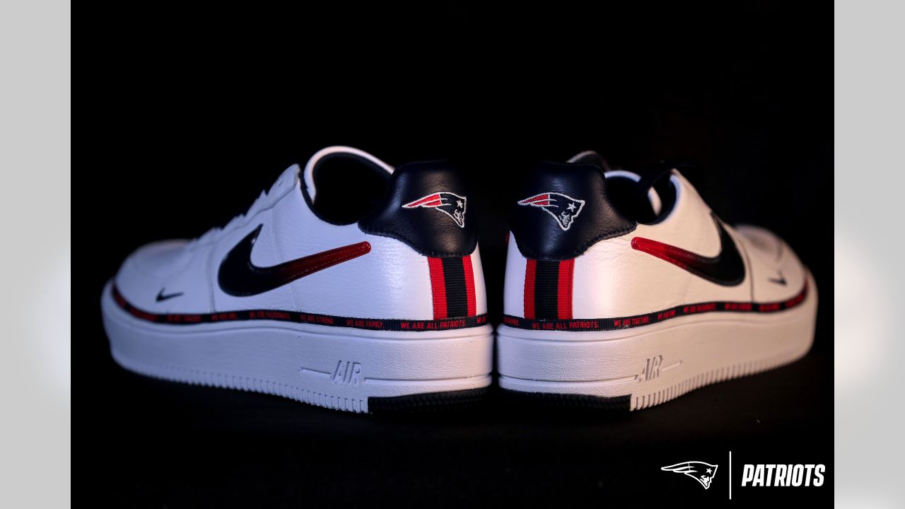 Nike Air Force 1 AF1 Ultraforce RKK Black Silver New England Patriots  Sneakers