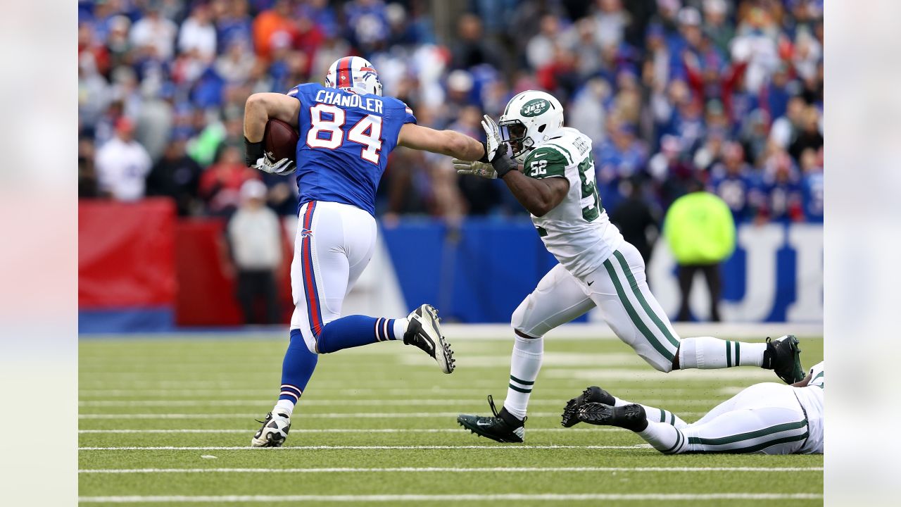 Buffalo Bills wide receiver Steve Johnson reacts after a play during an NFL  football game against the New England Patriots in Orchard Park, N.Y. on  Sunday, Dec. 26, 2010. New England won