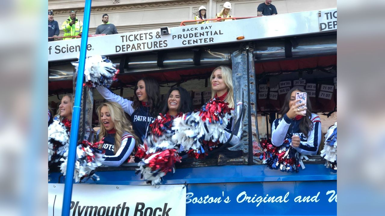 BTS Photos of Cheerleaders during Super Bowl LIII & Patriots Super Bowl  Championship Parade in Boston