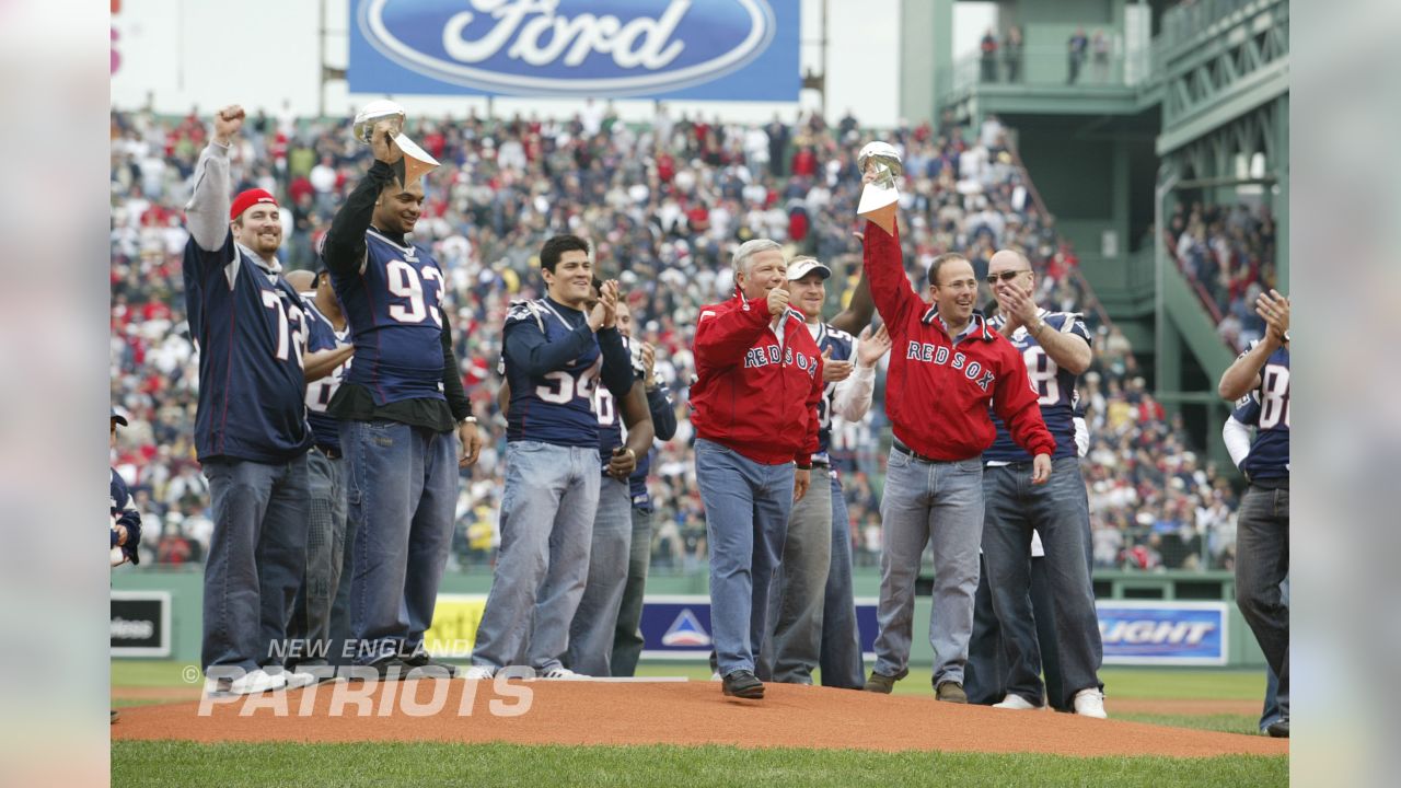 David Ortiz and Devin McCourty throw ceremonial pitches at Red Sox opener -  The Boston Globe