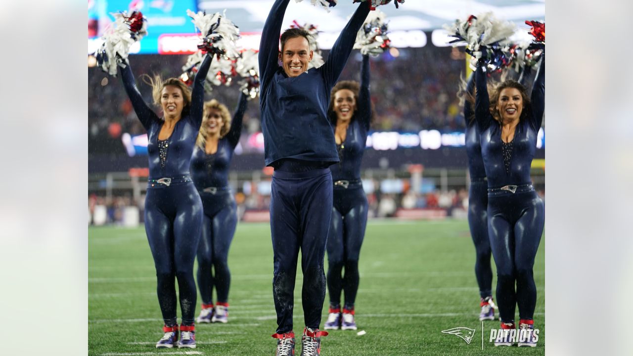 Cheerleaders Perform During Patriots - Buccaneers Game