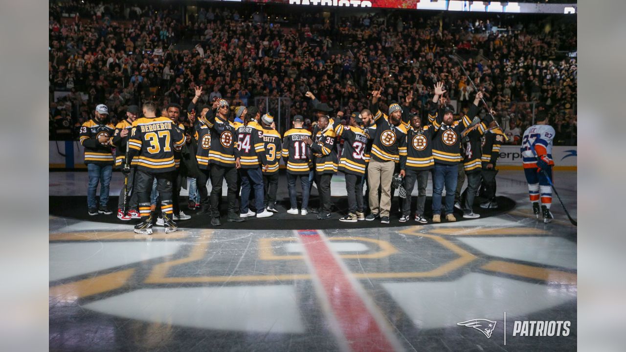 Boston Bruins Bergeron And New England Patriot Tom Brady Champions