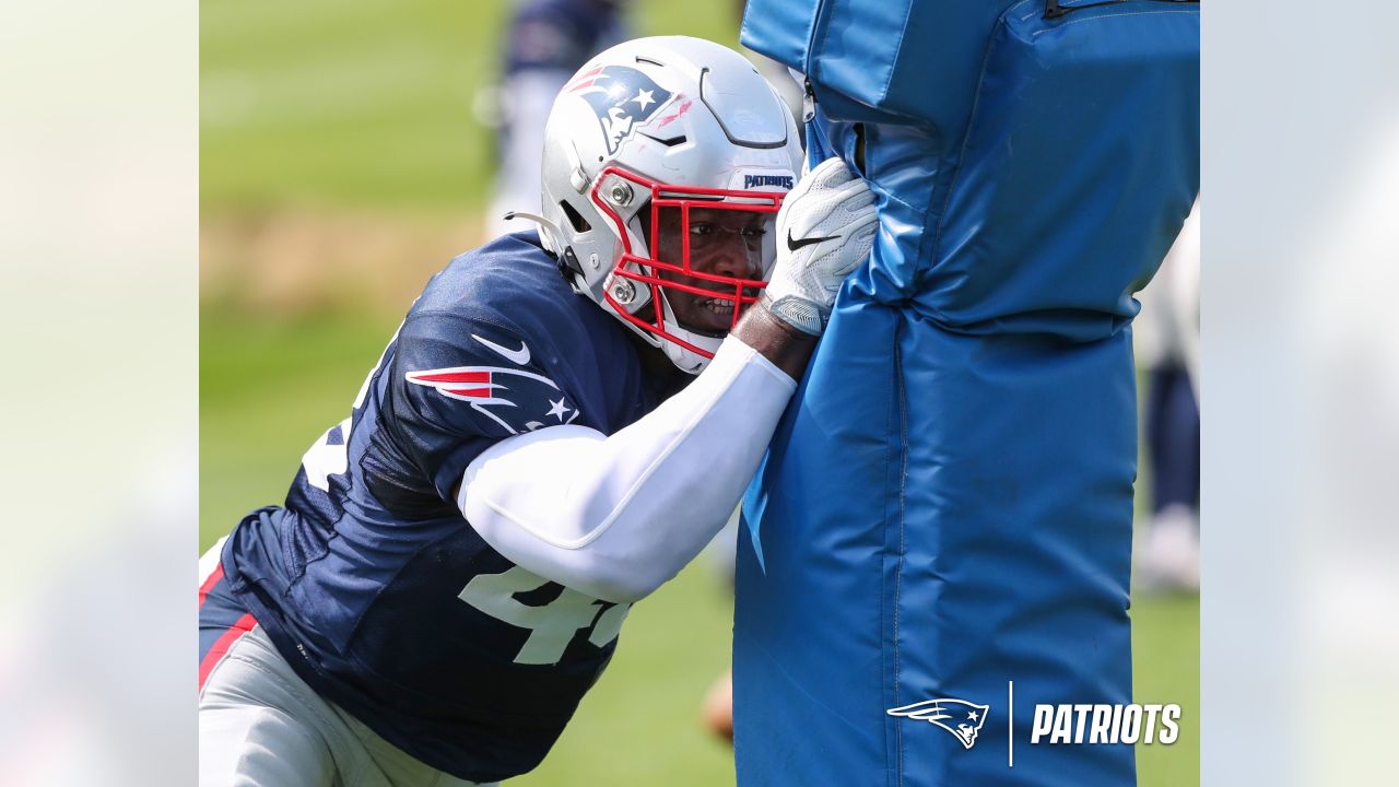 New England Patriots quarterback Cam Newton (1) takes a gatorade