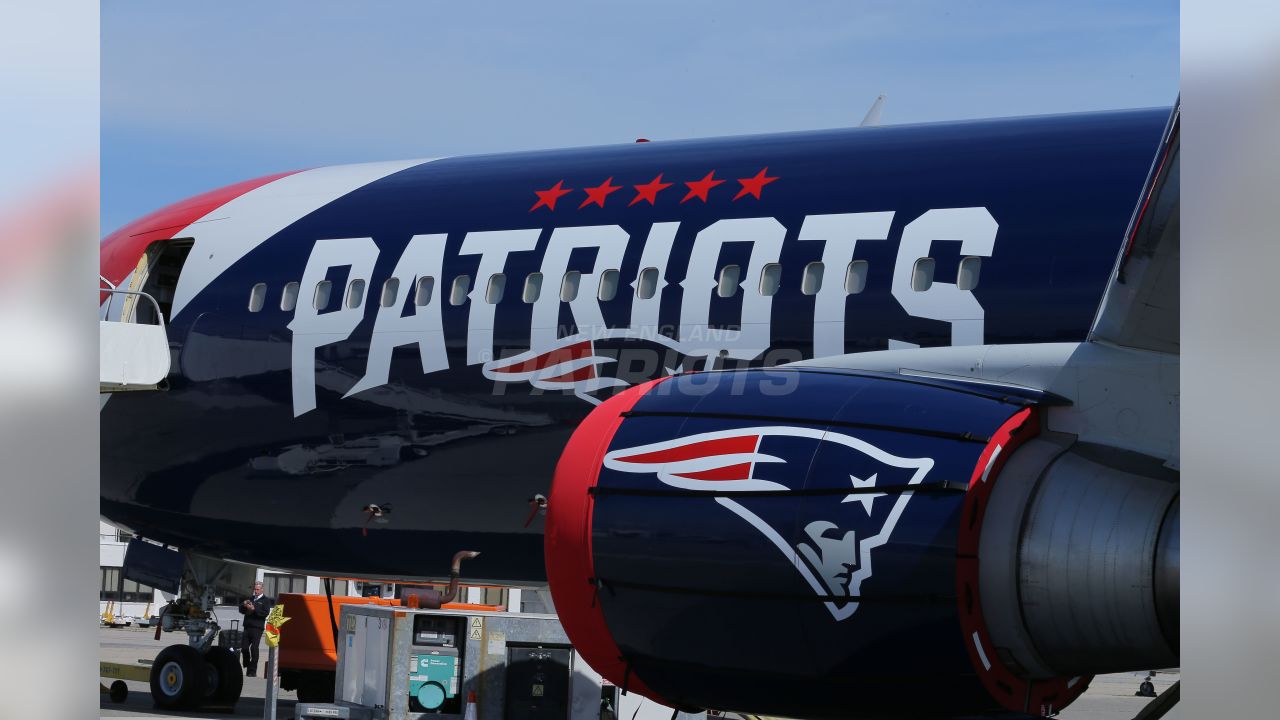 Patriots Plane Arrives In Providence