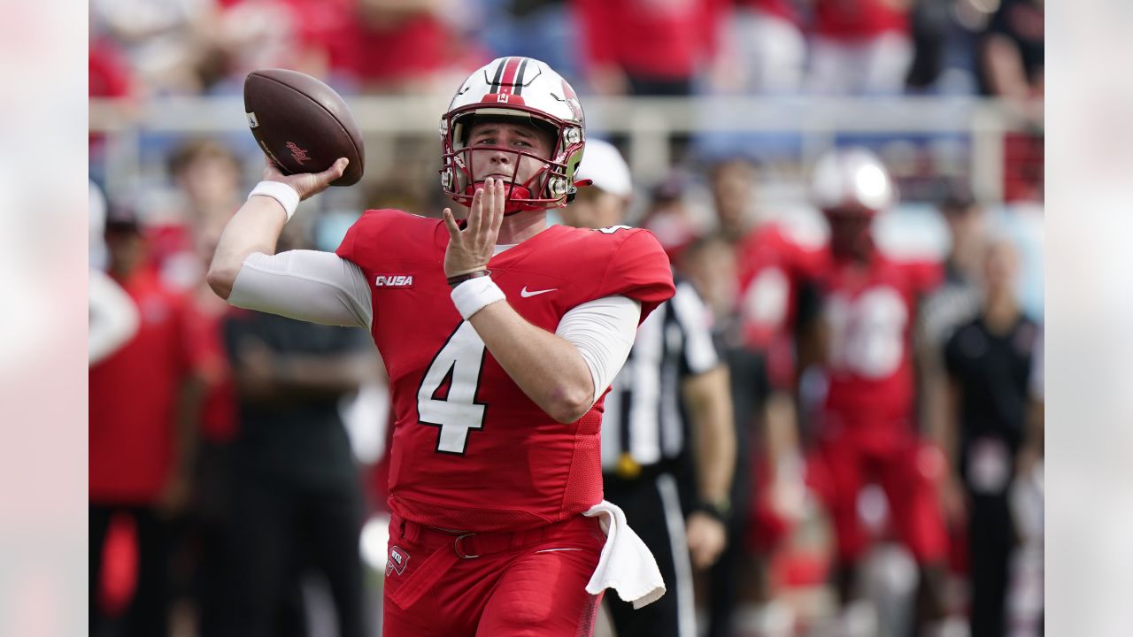 Photos: Patriots fourth round pick Bailey Zappe in action at