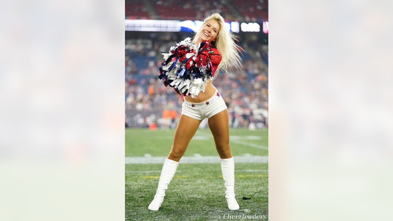 Cheerleaders Perform During Patriots - Texans Preseason Game