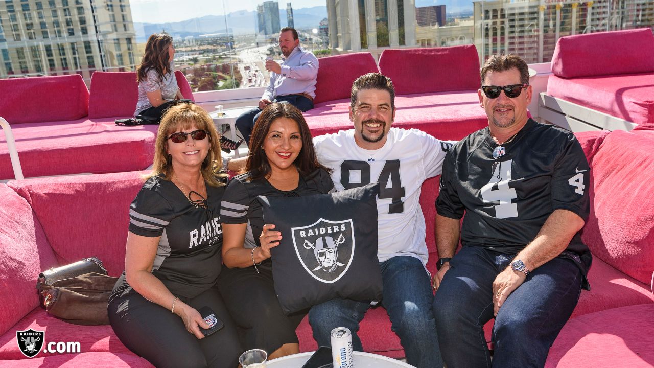 Raiders' Fan of the Year enjoying NFL draft