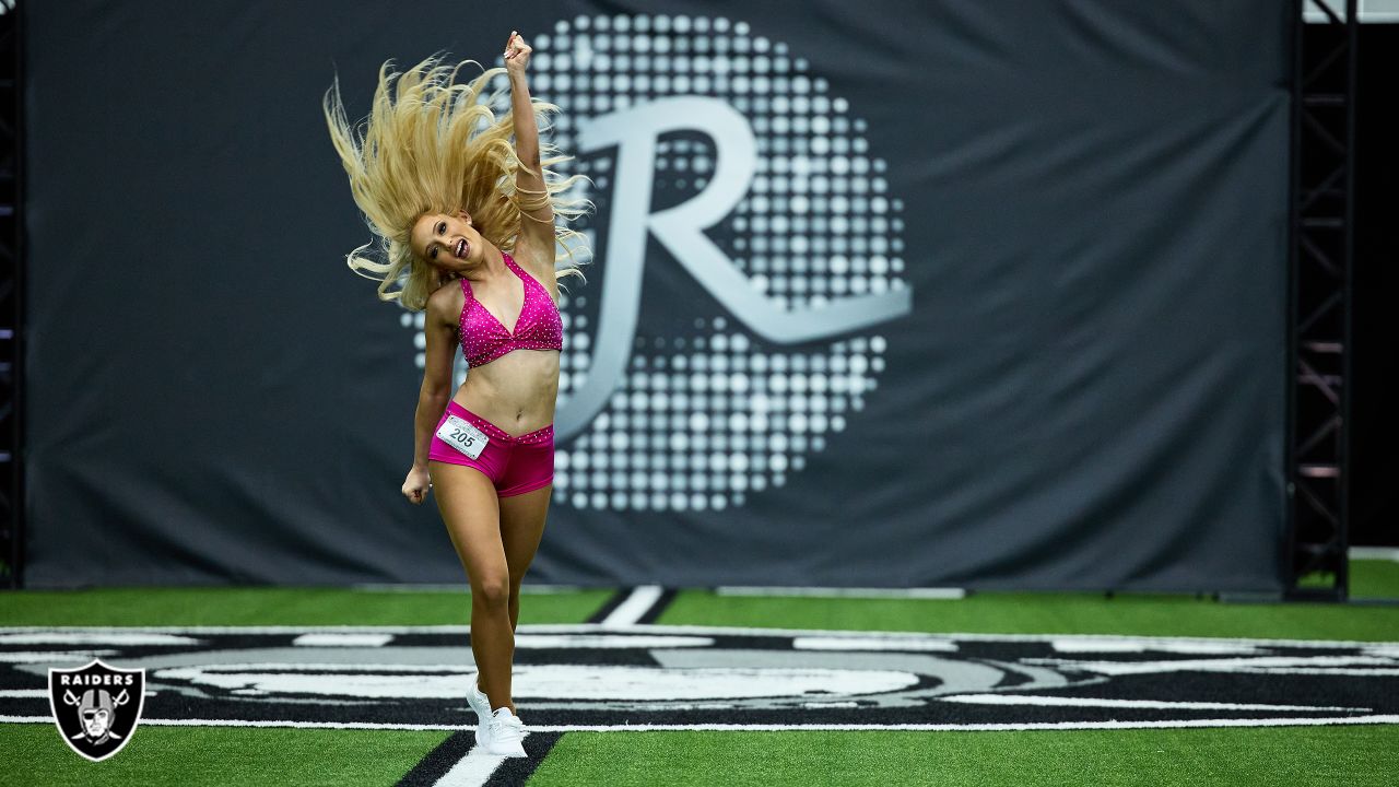 Raiderette auditions for NFL cheer squad at Oakland CA hotel