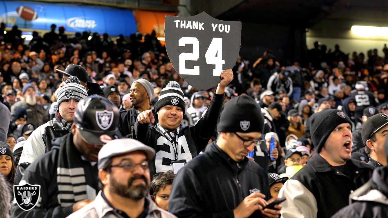 Raiders win in Charles Woodson's final home game