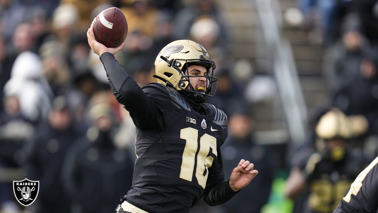 Raiders QB Aidan O'Connell wants to be more than an underdog story from  Purdue