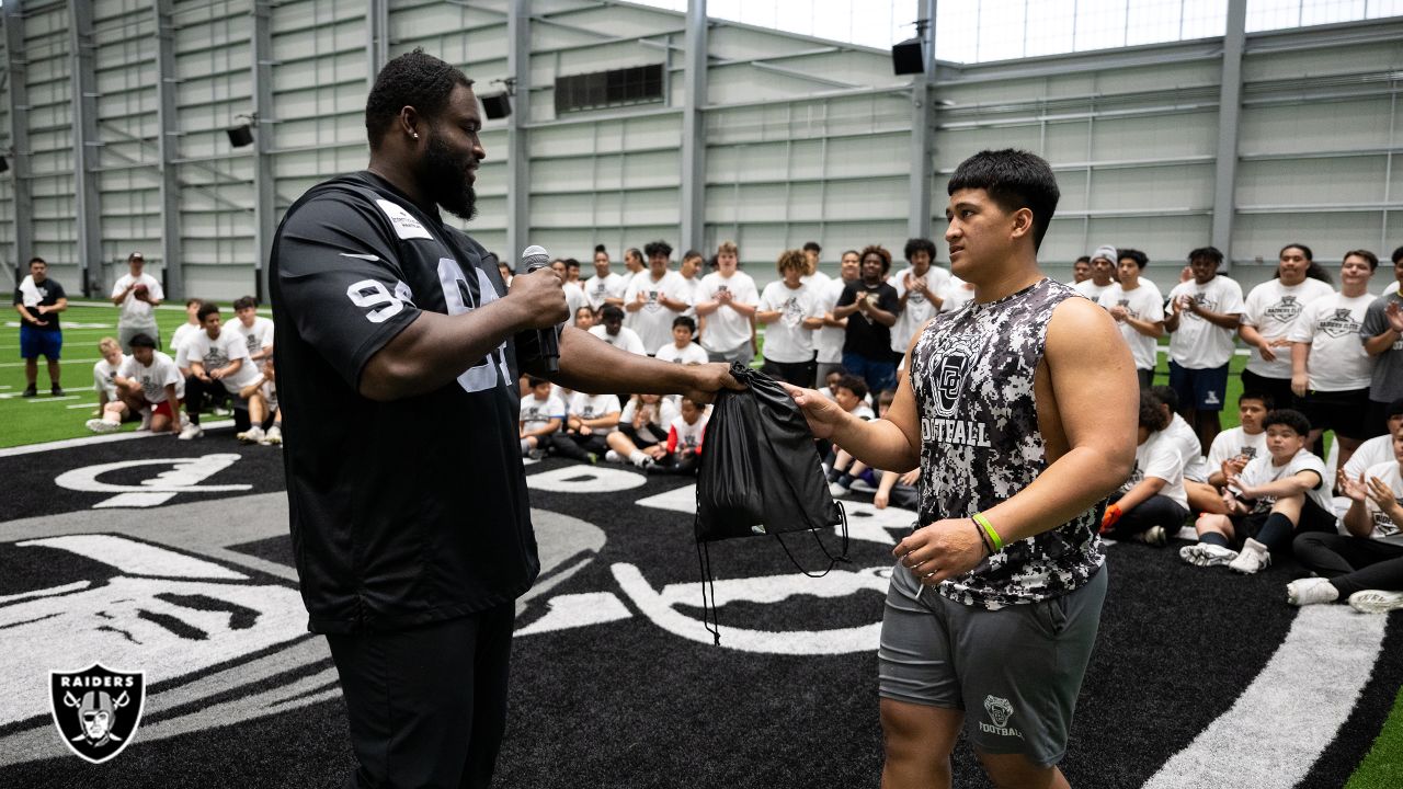 Photos: Raiders host offensive and defensive line athletes for ELITE Academy