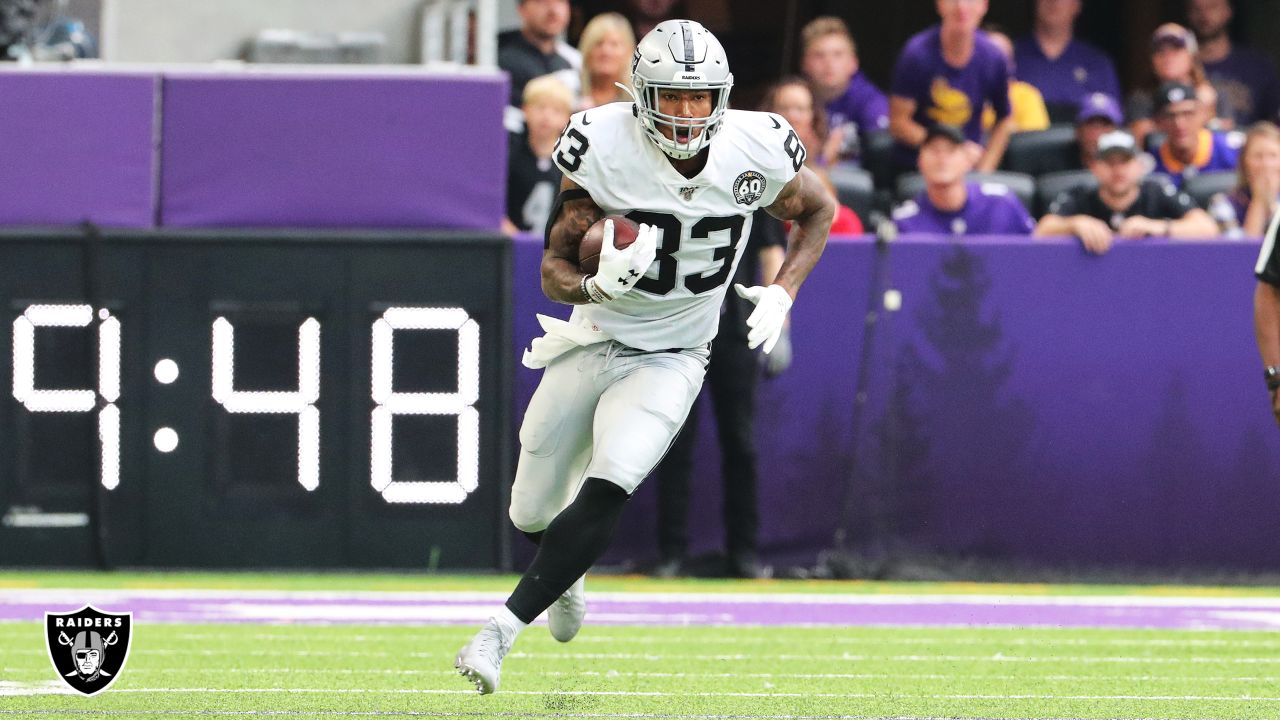 Las Vegas Raiders tight end Darren Waller (83) makes a catch