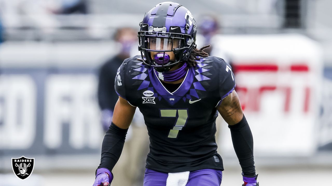 Raiders trade up to No. 43, select TCU safety Trevon Moehrig