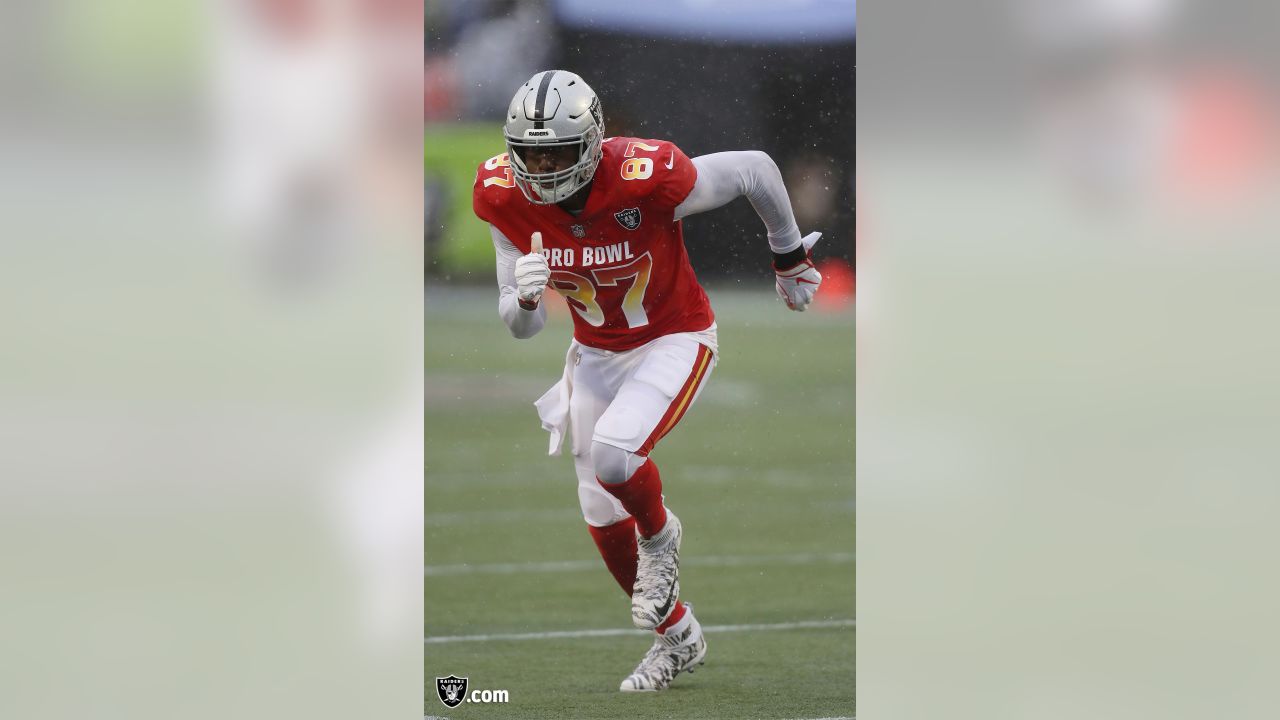 Orlando, Florida, USA. 27th Jan, 2019. AFC tight end Jared Cook (87), of  the Oakland Raiders, during the NFL Pro Bowl football game between the AFC  and the NFC at Camping World