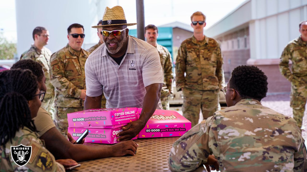 Raiders visit Creech Air Force Base