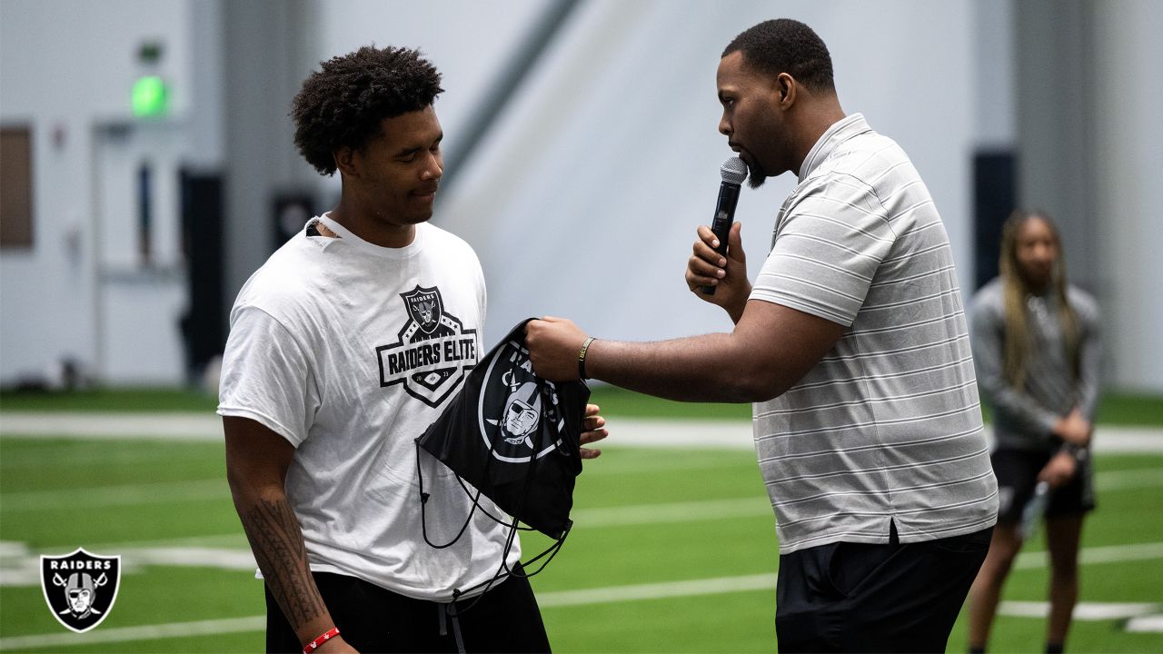 Photos: Raiders host offensive and defensive line athletes for