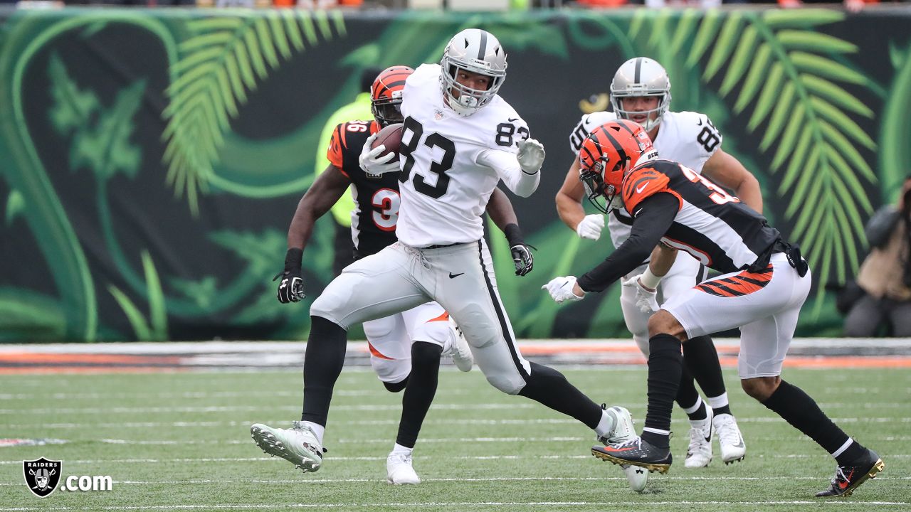 Raiders DB Dallin Leavitt Recovers Fumble By Bengals