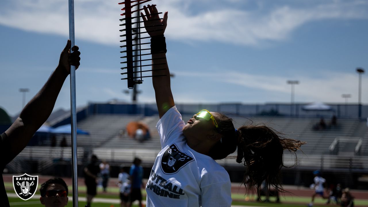 Photos: Raiders and the Raiderettes support Las Vegas youth football  championship