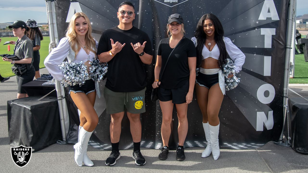 Military members train like the Las Vegas Raiders at Allegiant Stadium