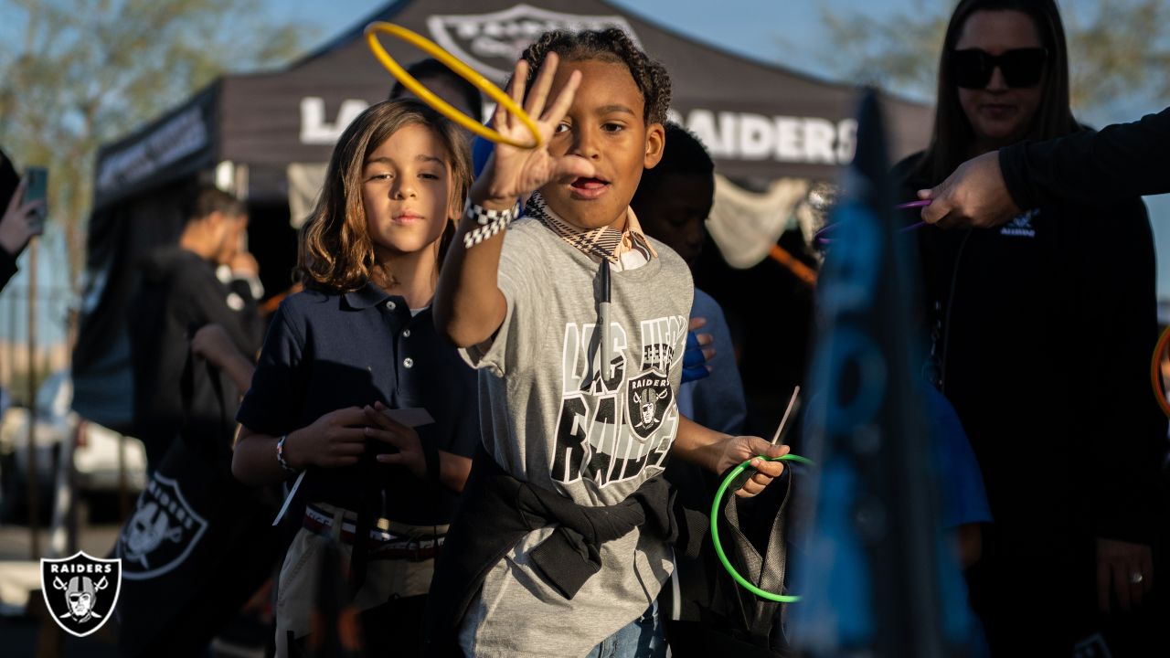 Raiders hold Tent or Treat event for local youth