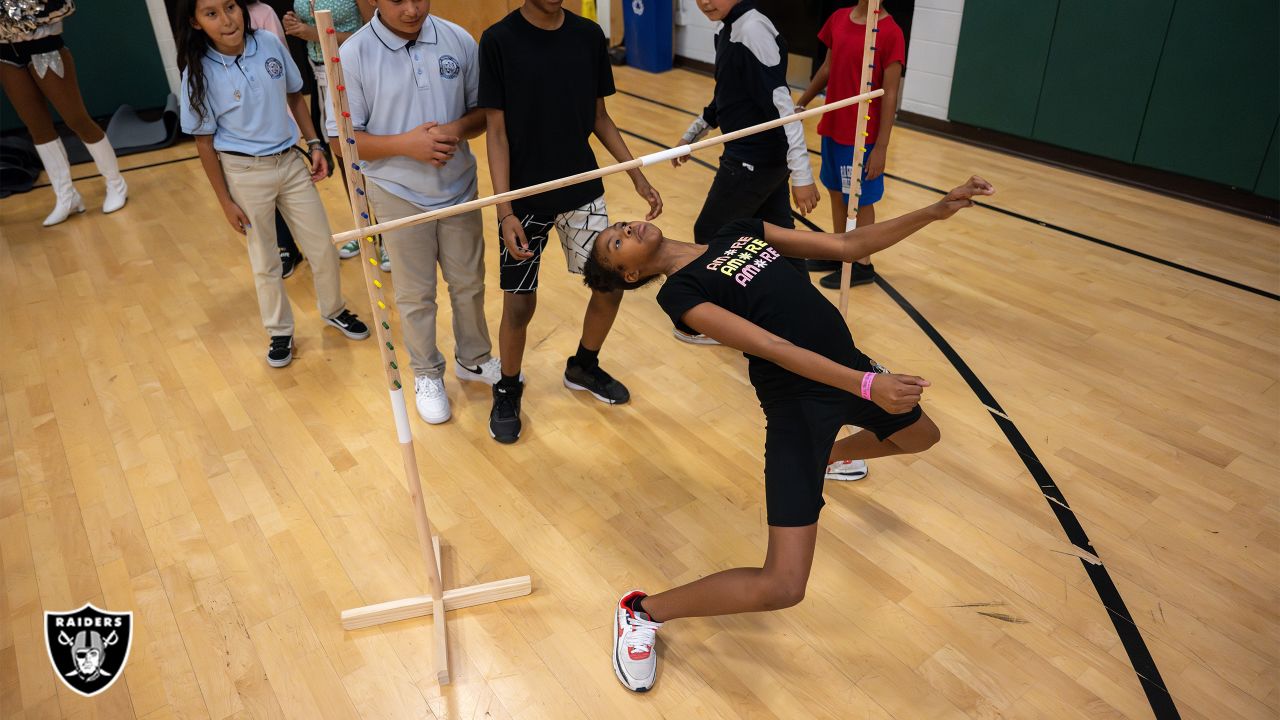 Photos: Raiders host Stretch and Move program for Boys and Girls