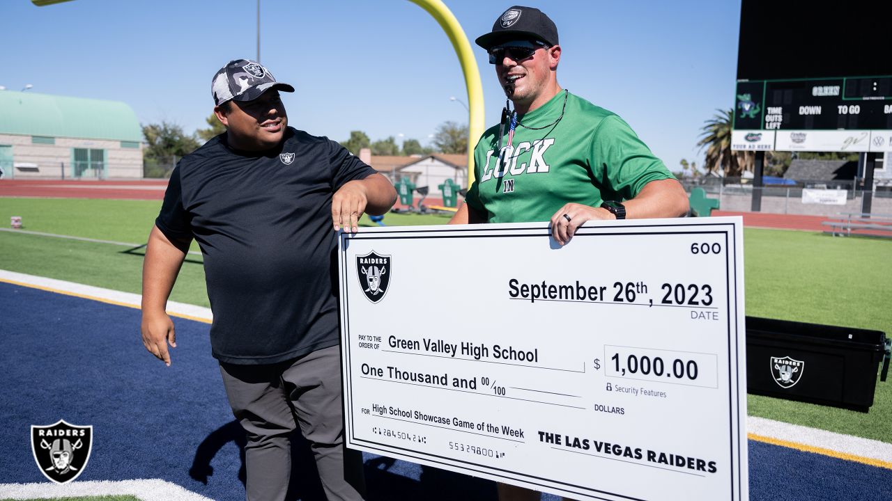 Photos: Raiders hype up local high school football teams for