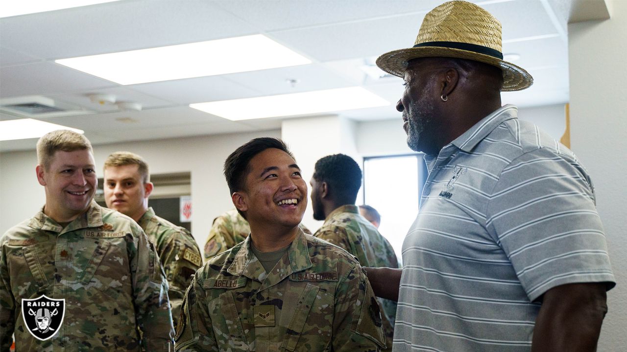 Raiders Foundation visits Creech Air Force Base