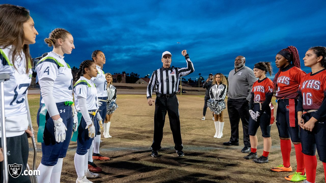 Girls flag football team at Reagan High School prepares for tournament