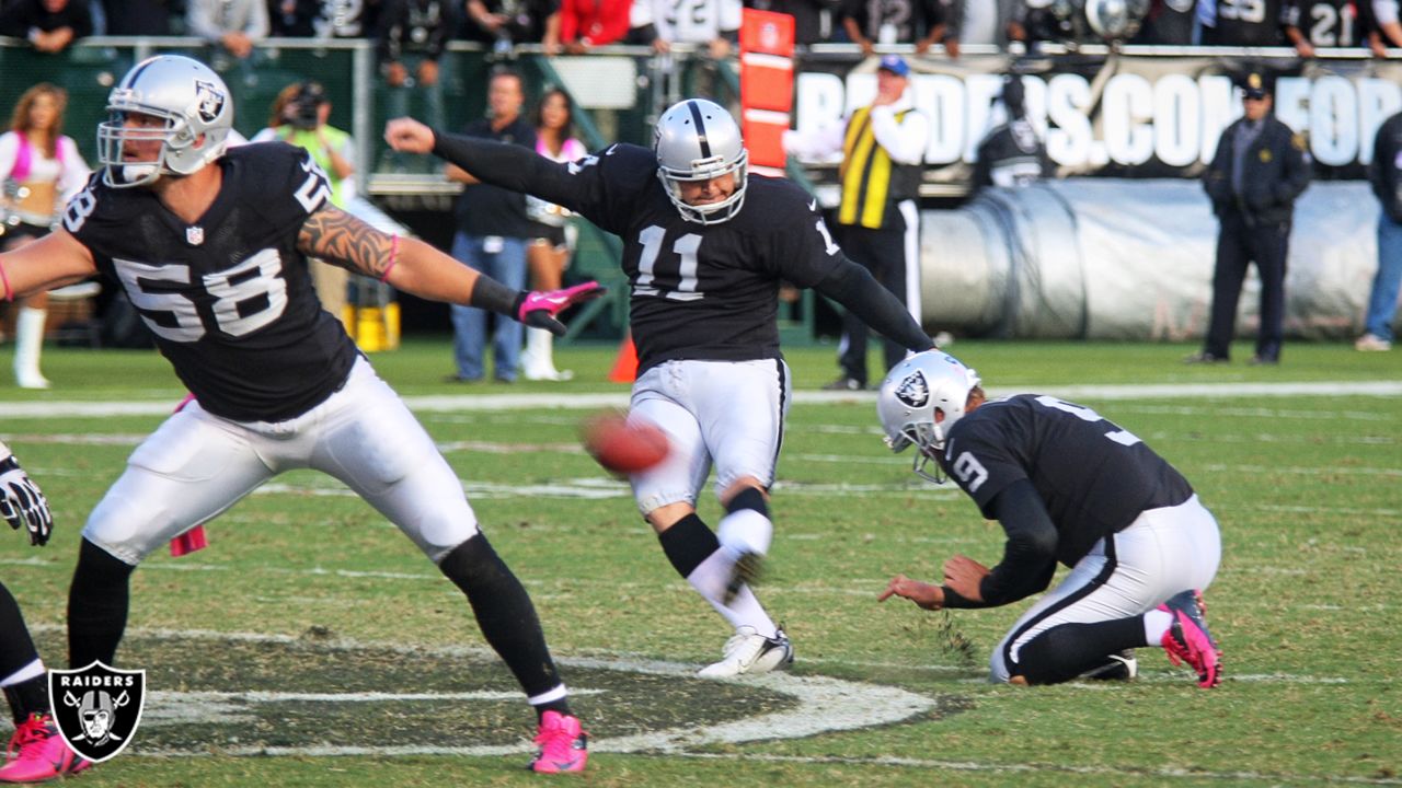 Raiders kicker Sebastian Janikowski about to set team longevity record