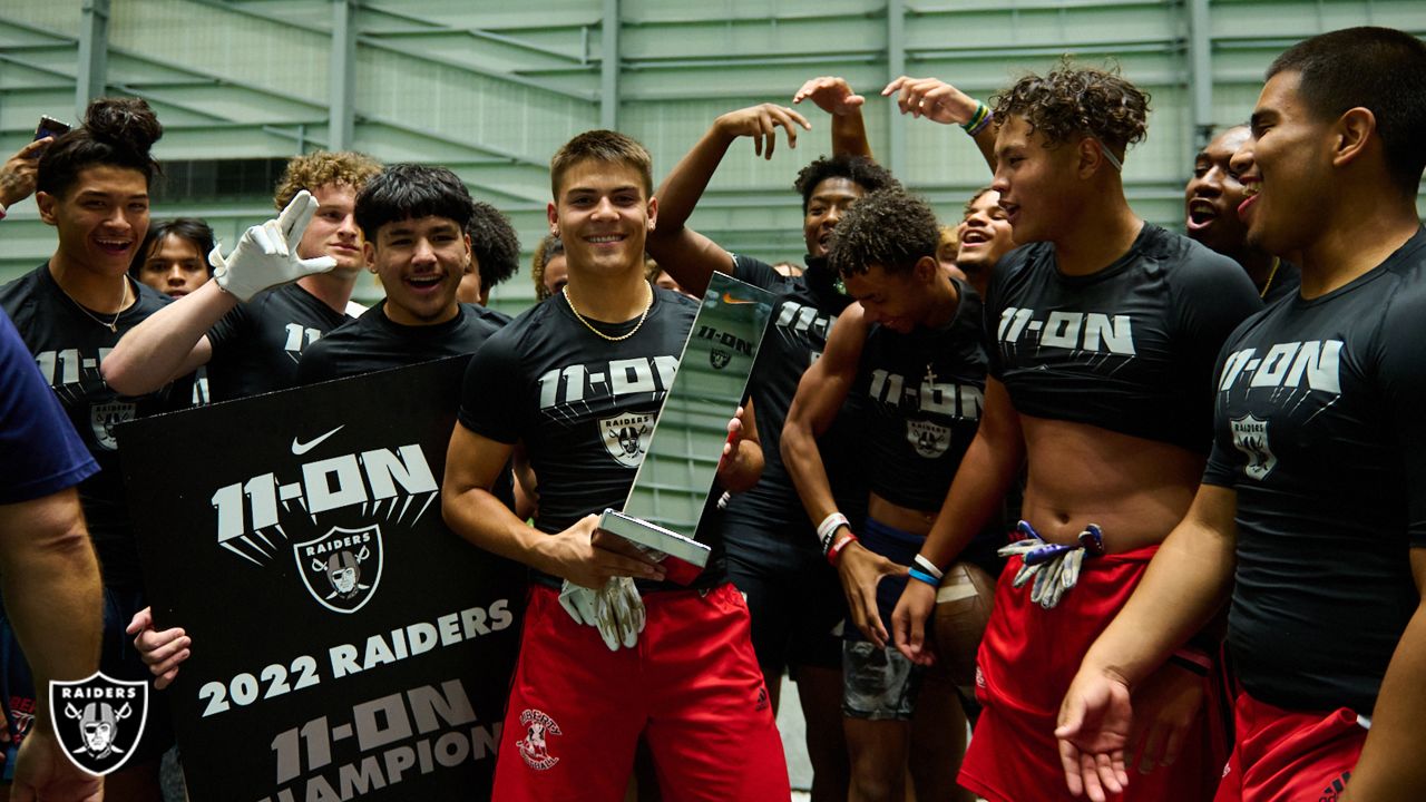 Las Vegas Raiders host 11-On high school football event - High