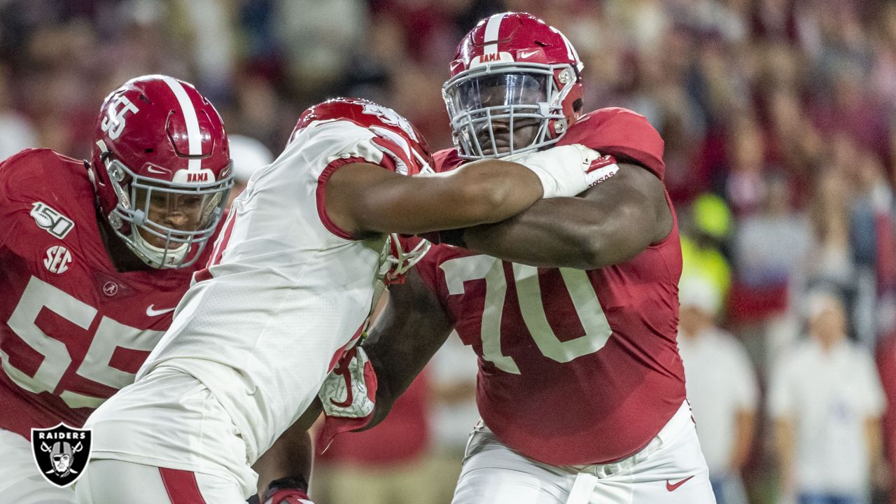 2021 NFL Draft: Alabama Crimson Tide's Alex Leatherwood Selected 17th  Overall by the Las Vegas Raiders - Roll 'Bama Roll